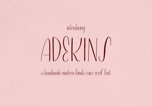 Adekins Font by Sumbo Pinheiro — Script Handwritten Font