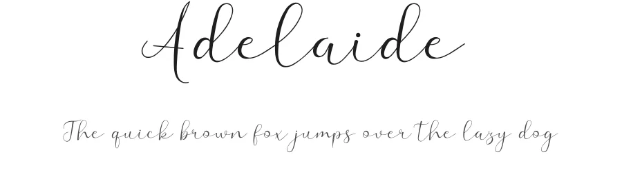Adelaide by Airotype — Script Handwritten Font