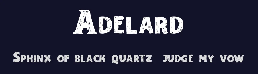 Adelard by Garisman Studio — Decorative Font — thumbnail 2