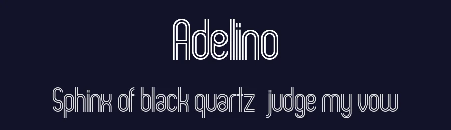 Adelino by Vladimir Nikolic — Sans Serif Font — thumbnail 2