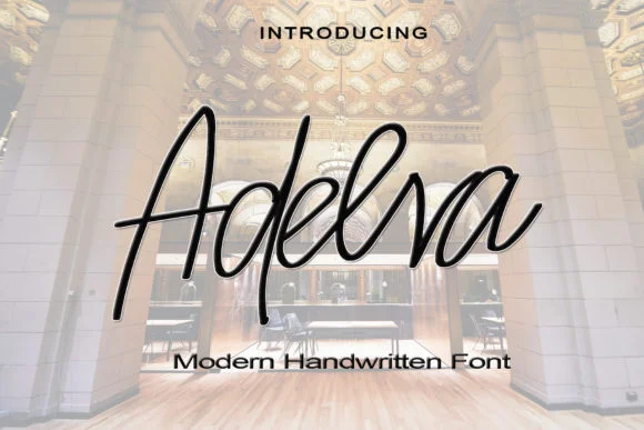 Adelva Font by syakaltype — Script Handwritten Font