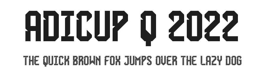 AdiCup Q 2022 by Caveras — Display Font