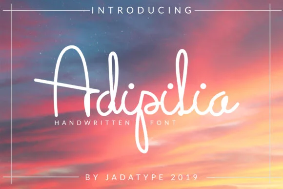 Adipilia Font by jadatype β Script Handwritten Font