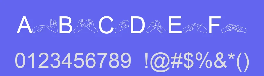AdmanGraphics Auslan by Adam Herbert — Dingbats Font — thumbnail 3