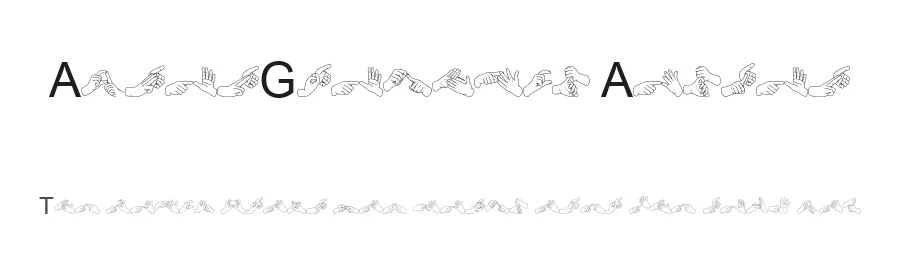 AdmanGraphics Auslan by Adam Herbert — Dingbats Font
