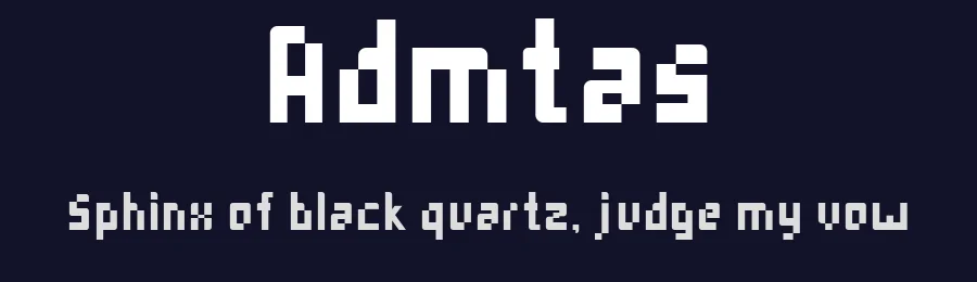 Admtas by adem taş — Display Font — thumbnail 2