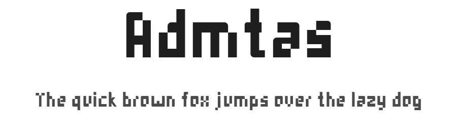 Admtas by adem taş — Display Font