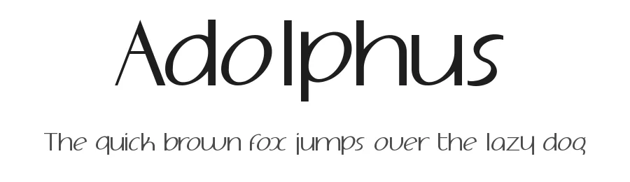 Adolphus by Adolfo Rojas — Sans Serif Font
