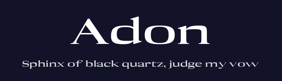 Adon by creativetacos — Serif Font — thumbnail 2
