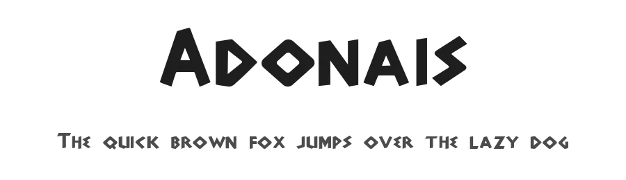Adonais by Edward A. Leach — Decorative Font