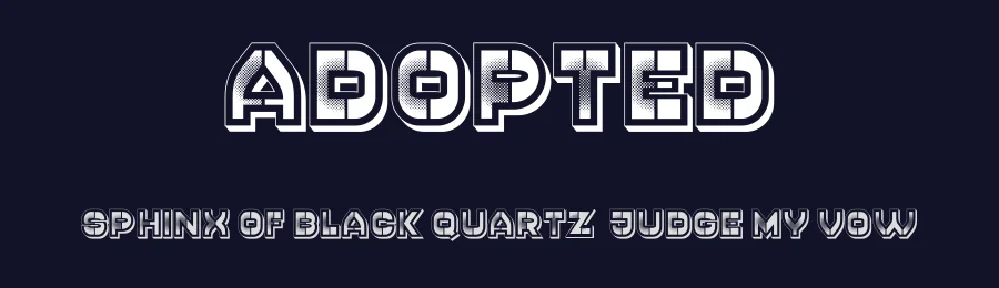 Adopted by Vladimir Nikolic — Decorative Font — thumbnail 2