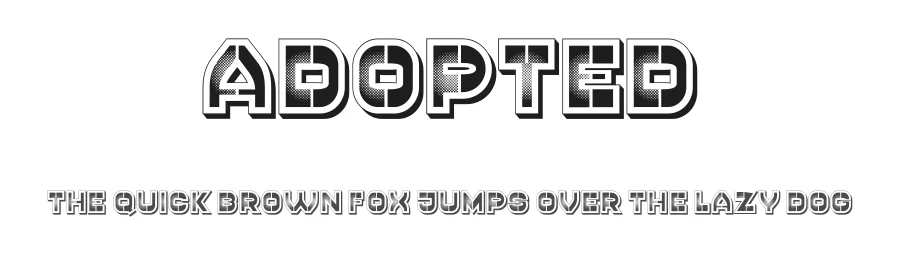 Adopted by Vladimir Nikolic — Decorative Font