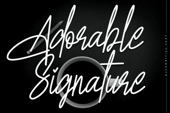 Adorable Signature Font by Roronoa zoro.S.P.D — Script Handwritten Font