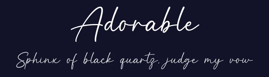 Adorable by Graphix Line Studio — Script Handwritten Font — thumbnail 2
