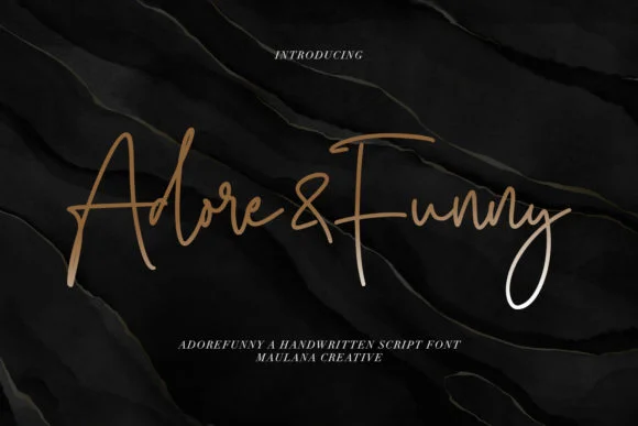 Adore&Funny Font by Maulana Creative — Script Handwritten Font