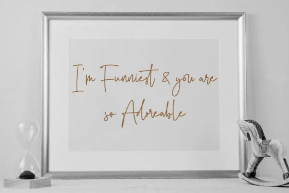 Adore&Funny Font by Maulana Creative — Script Handwritten Font — thumbnail 3