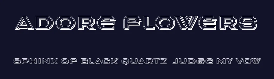 Adore Flowers by Vladimir Nikolic — Sans Serif Font — thumbnail 2