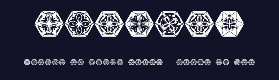 Adornos by Vladimir Nikolic — Dingbats Font — thumbnail 2