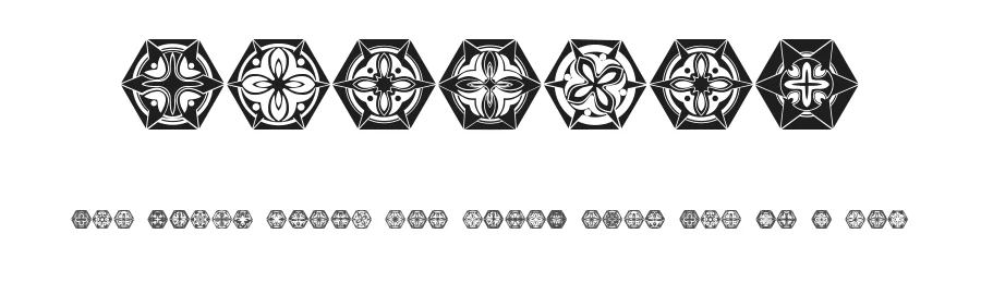 Adornos by Vladimir Nikolic — Dingbats Font