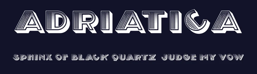 Adriatica by Vladimir Nikolic — Decorative Font — thumbnail 2