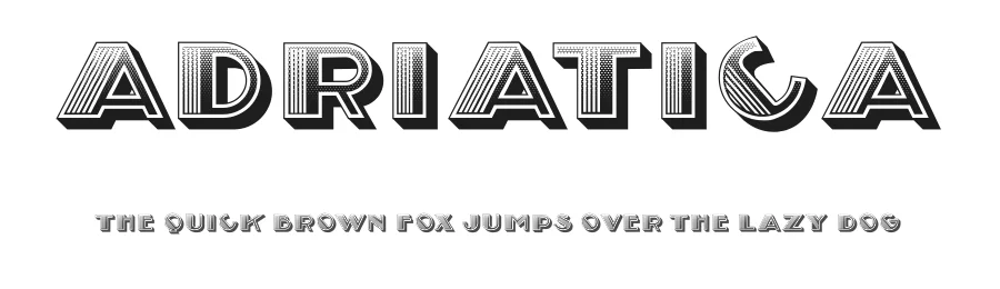 Adriatica by Vladimir Nikolic — Decorative Font