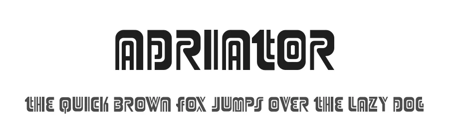 Adriator by Typodermic Fonts — Decorative Font