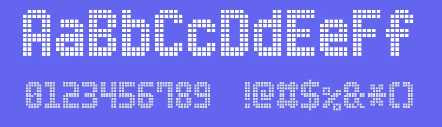 Advanced LED Board-7 by Style-7 — Display Font — thumbnail 3