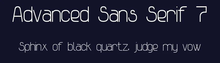 Advanced Sans Serif 7 by Style-7 — Sans Serif Font — thumbnail 2