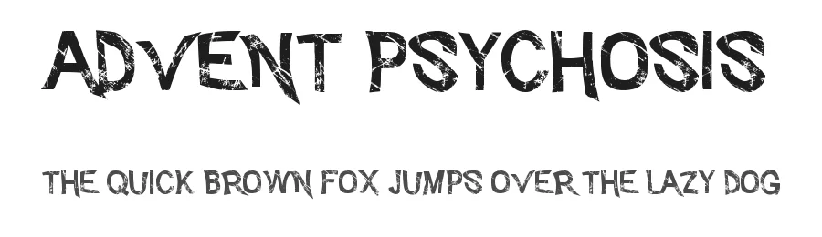 Advent Psychosis by Epic Delusion — Decorative Font