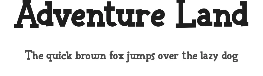 Adventure Land by RaisProject — Decorative Font