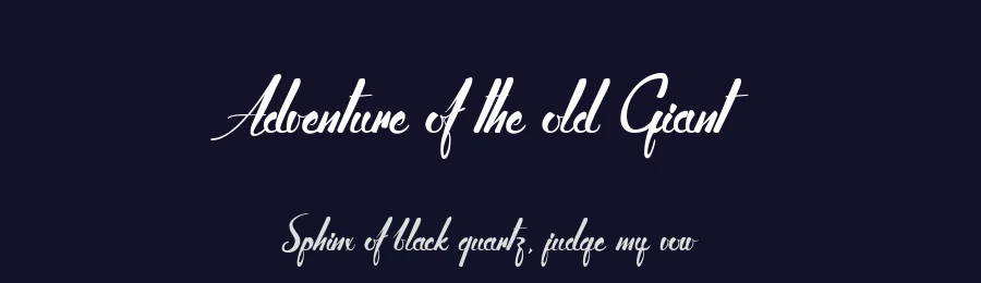 Adventure of the old Giant by Maelle.K | Thomas Boucherie — Script Handwritten Font — thumbnail 2