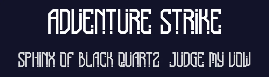 Adventure Strike by Vunira Design — Display Font — thumbnail 2