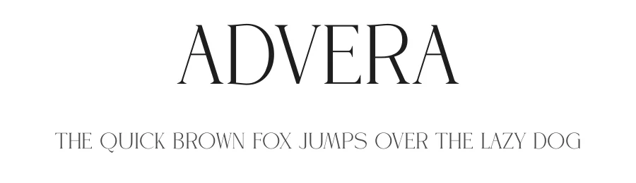 Advera by ToniStudio β Serif Font