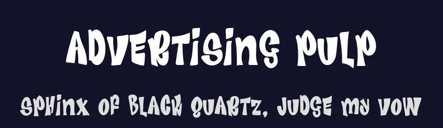 Advertising Pulp by Woodcutter — Decorative Font — thumbnail 2
