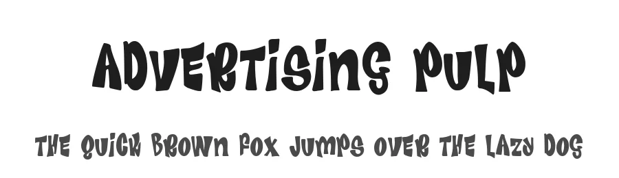 Advertising Pulp by Woodcutter — Decorative Font