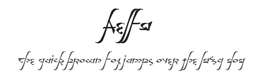 Aelfa by Sanguinus Curae — Dingbats Font