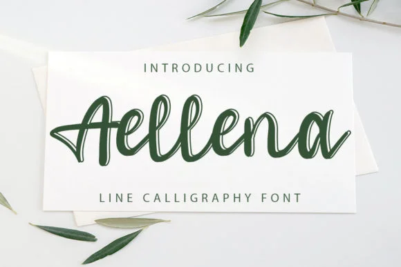 Aellena Font by FL Space — Script Handwritten Font