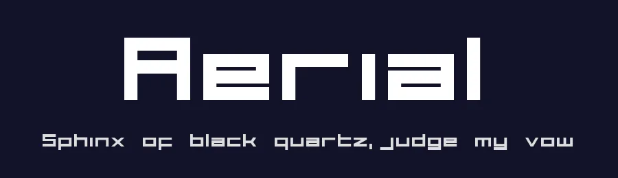 Aerial by dustBUST — Display Font — thumbnail 2