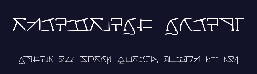 Aeridanish Script by FiahOwl — Dingbats Font — thumbnail 2