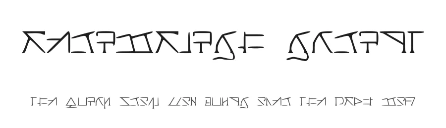 Aeridanish Script by FiahOwl — Dingbats Font
