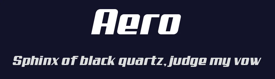Aero by Picatype Design Studio — Display Font — thumbnail 2