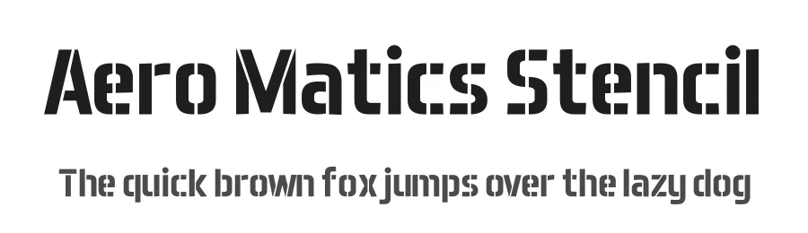 Aero Matics Stencil