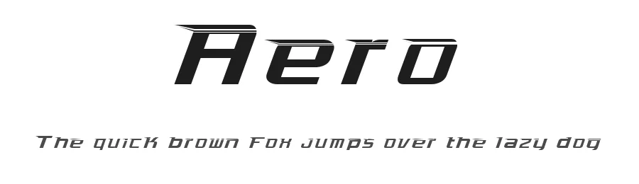 Aero by Matthew Dwayne — Display Font