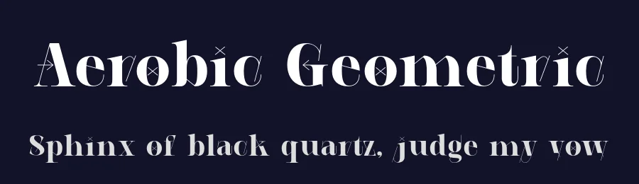 Aerobic Geometric by 177Studio — Sans Serif Font — thumbnail 2