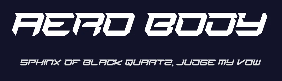 Aero Body by Figuree Studio — Display Font — thumbnail 2