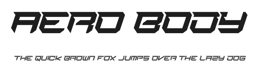 Aero Body by Figuree Studio — Display Font