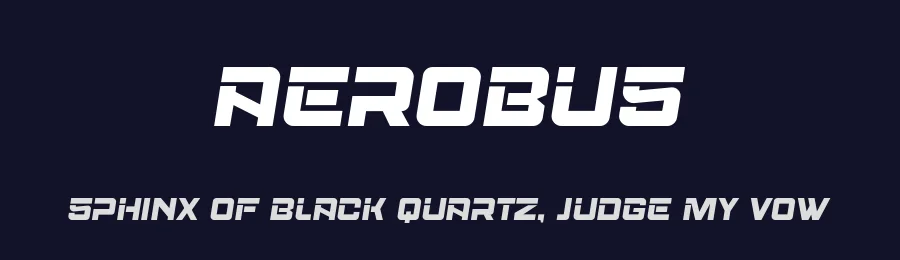 Aerobus by Mocha Frappuccino — Display Font — thumbnail 2