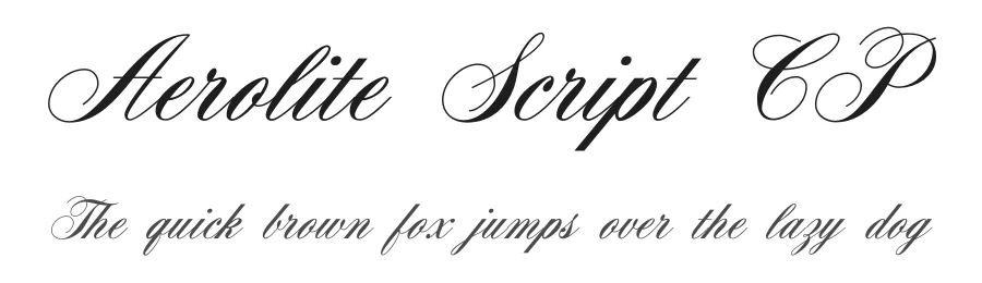 Aerolite Script CP