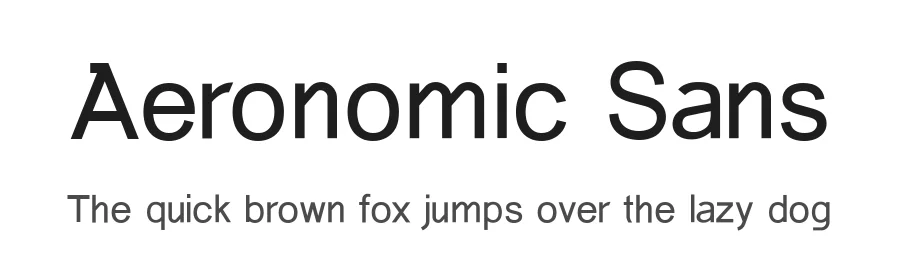 Aeronomic Sans