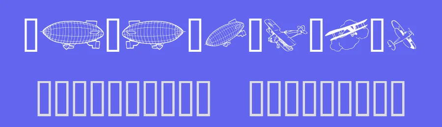 Aeroplanes by Listemageren — Dingbats Font — thumbnail 3